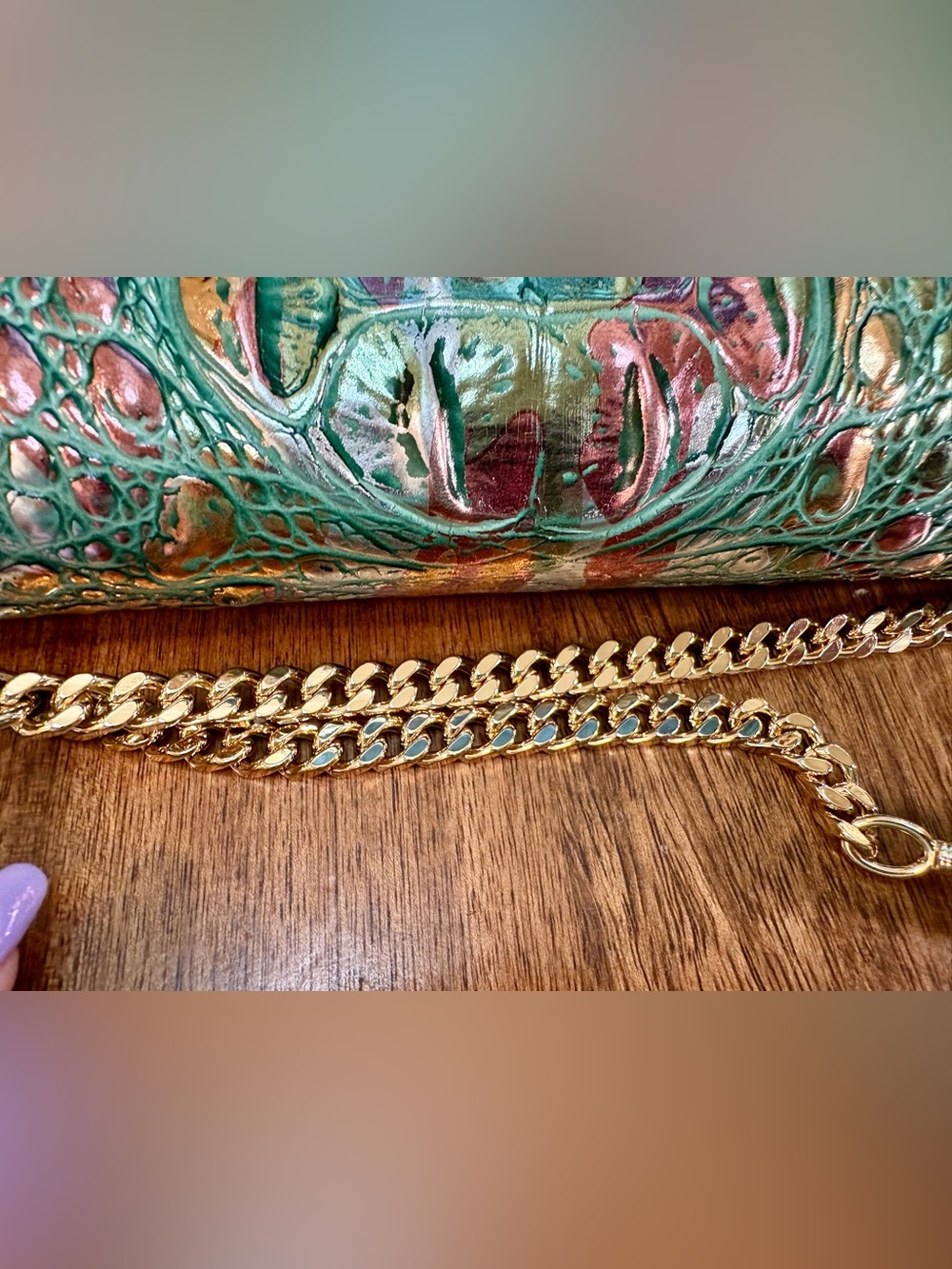 Brahmin EUC Wendy- Soulful - Multi Color Metallic - EXCLUSIVE - Crossbody/Clutch - Picture 14 of 17